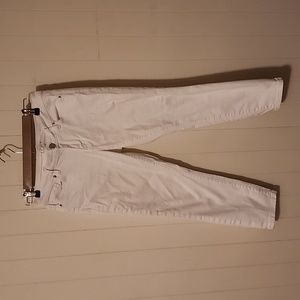 White Modern Skinny Ankle Jeans